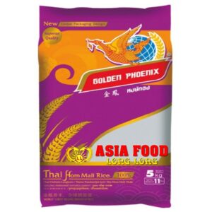 Thai Hom Mali-Jasmine Reis 5kg/Golden Phoenix -