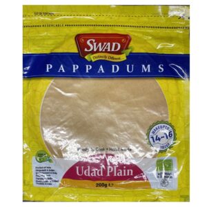 Pappadums ( Udad Plain ) 200g/  Swad India -