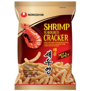 Shrimp Flavour Cracker (Hot & Spicy) 75g / Nongshim -Korea