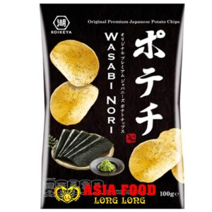 Kartoffelchips mit Wasabi Nori Gewürz 100g/ Koikeya -