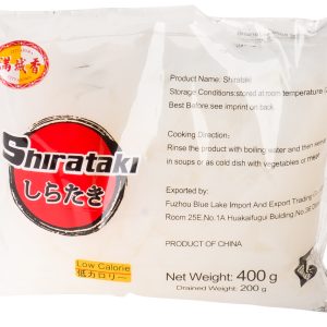 Shirataki Konjak -Nudeln (Breit) 400g/ City Aroma -