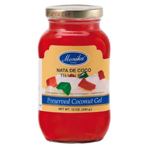 Dessert aus Rote Kokosgelwürfeln 340g/Monika Brand -