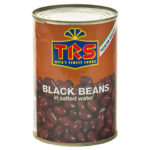 Schwarze Bohnen in gesalzen Wasser 400g/TRS -