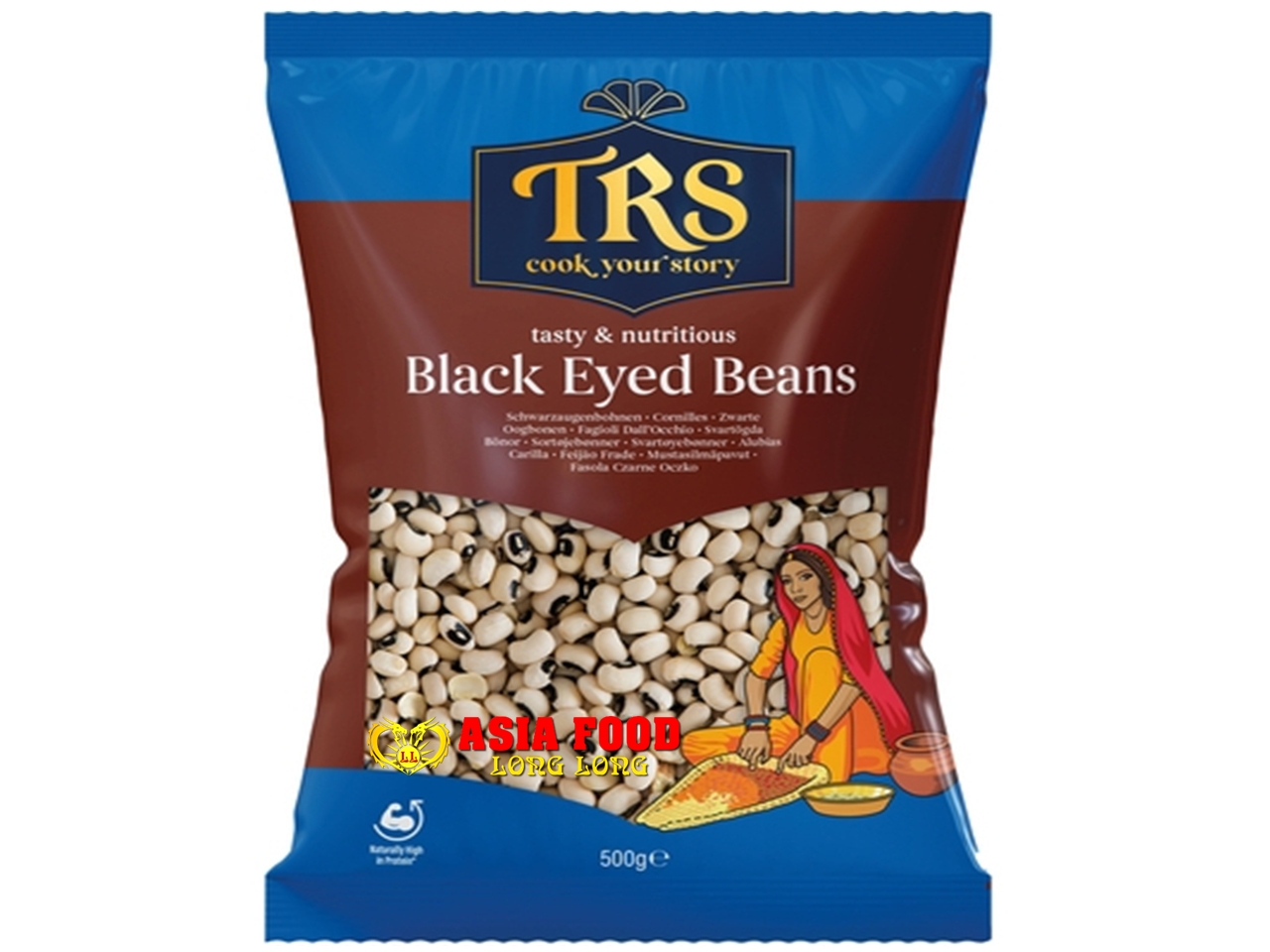 Bohnen Schwarzaugen 500g/TRS - Indien -
