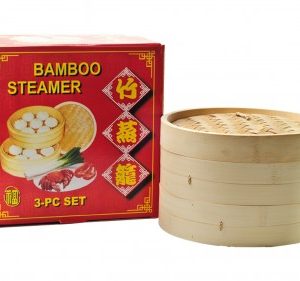 Bambus Dampfaufsatz (25cm) Set/ China -