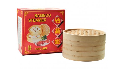 China: Bambus Dampfaufsatz (30cm) Set