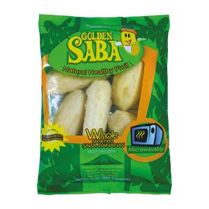 Saba Bananen Ganz Steamed 454g/Good Source –
