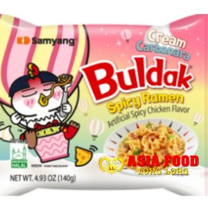 Buldak Cream Carbonara (Spicy Ramen Epice ) 140g/ Samyang - Korea