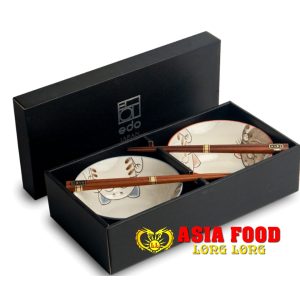 Schüssel Set (DREI KATZEN) 2x Suppenschale /Reisschale Ø15cm H7cm/Japan-