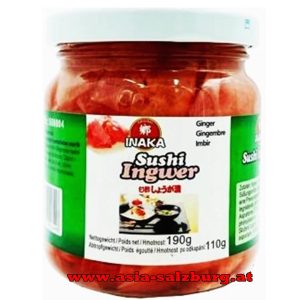 Sushi Ingwer ( Rosa Eingelegter)190g / Inaka -