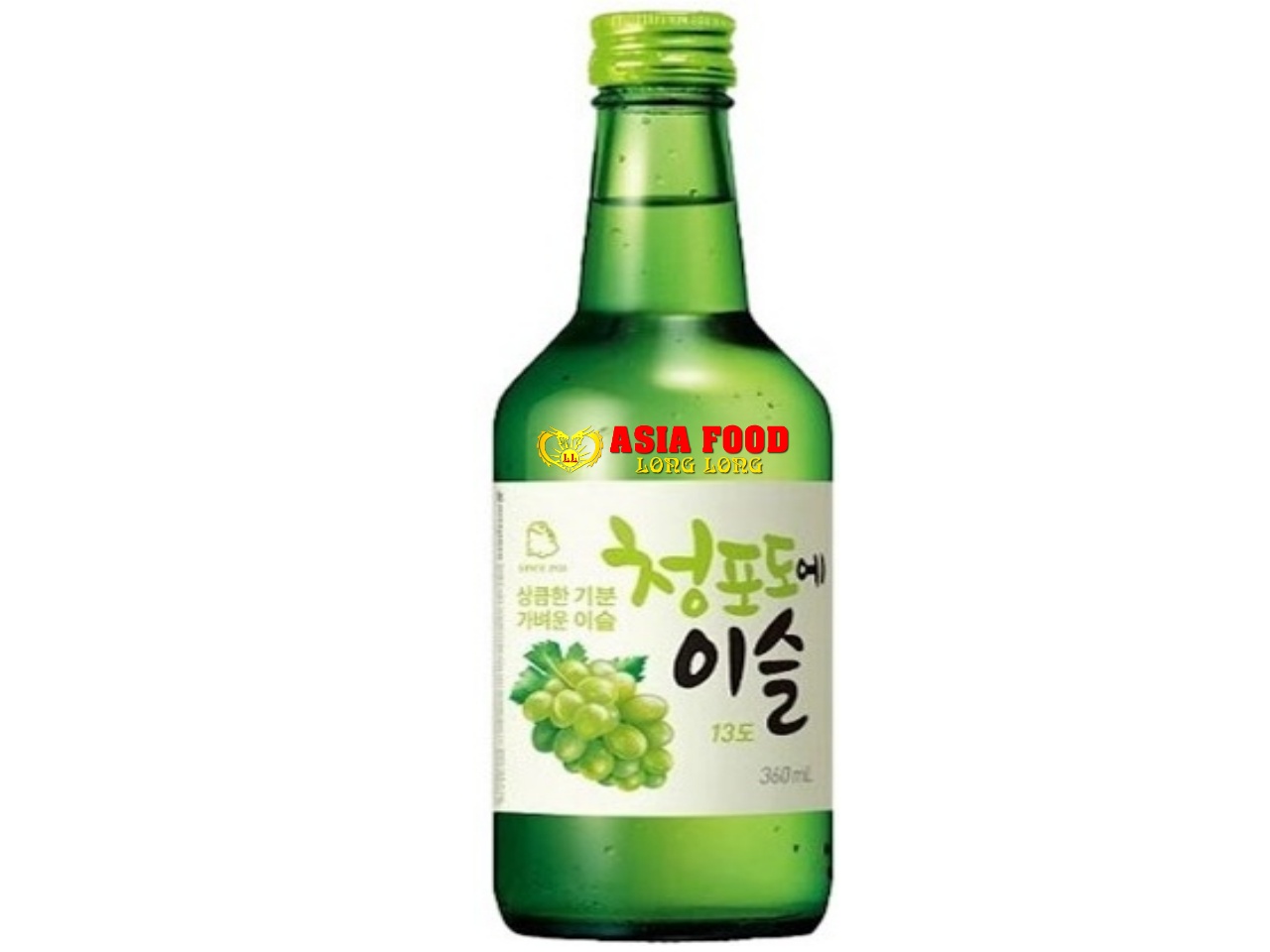 Green Grape Soju (Traubengeschmack) 360ml 13%vol/ Jinro Korea-
