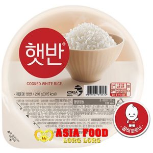 COOKED WHITE RICE 210g/ CJ Hetban Korea-
