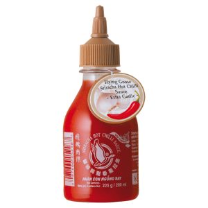 Sriracha scharfe Chilisauce mit extra Knoblauch 200ml /Flying Goose Brand -