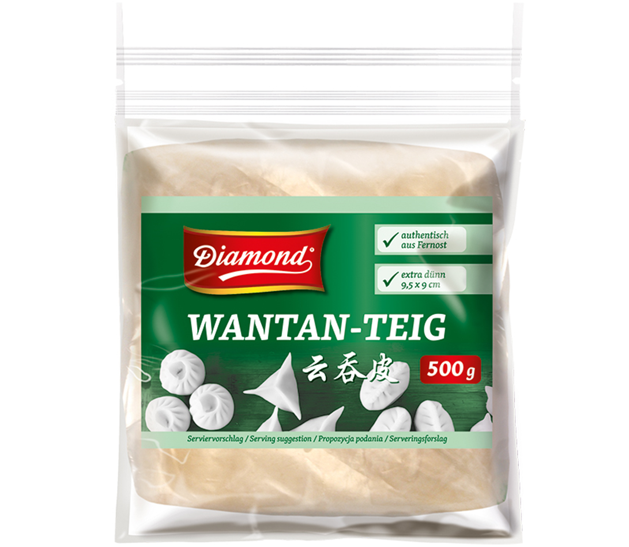 Teigblätter (Wan Tans ) 500g/ Diamond -
