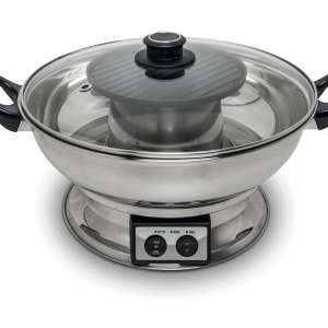 Feurertopf mit Grillplatte Remo (Elektrischer ) 3,8 L | Ø30 cm | 1950 W