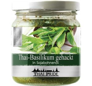 Basilikum (gehackt in Sojabohnenöl) 175g /Thai Pride -