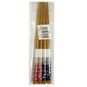 Essstäbchen Bambus 2 paars/Japanese Style -