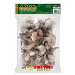 Black Tiger Shrimps HLSO 26/30. 1kg Brutto ( mit schale, ohne Kopf) /Asian Choice -