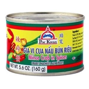 Mince Crab in Spices (Gia vi Cua nau bun rieu cua)160g/ Por Kwan Thai -